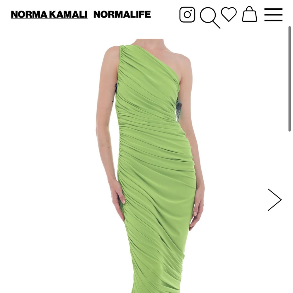 Size small Norma Kamali green dress (tags still on)